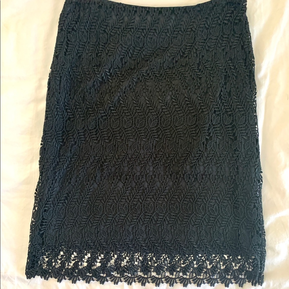 Alfani lace overlay skirt